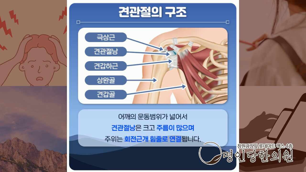 창원시청추나요법 한의원, 오십견 방치시 팔 동작이나 잠들기 어려워져