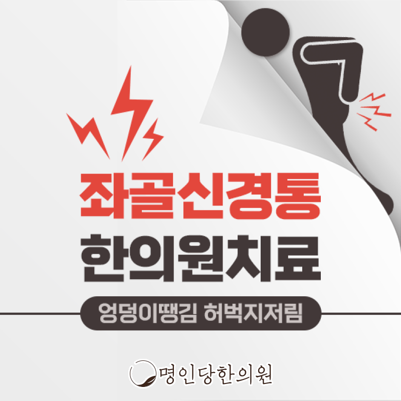좌골신경통의 간결한 정리, 창원 상남동 추나요법 한의원 일요일치료